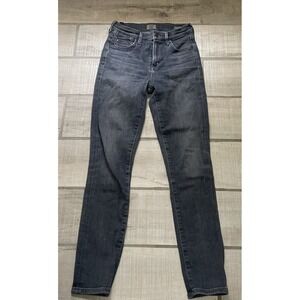 Citizens Of Humanity Rocket‎ Crop High Rise Skinny Jeans 25(24) Gray Grey